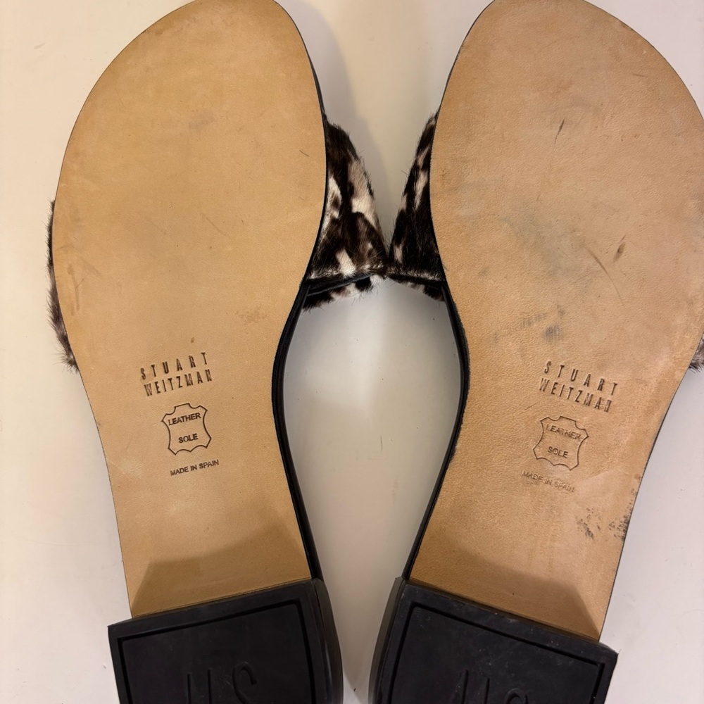 Stuart Weitzman Black & Brown Patterned Leather S… - image 7